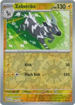 Zebstrika Reverse Holo 063