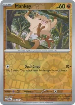 Mankey Reverse Holo 098