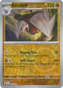 Excadrill Reverse Holo 109