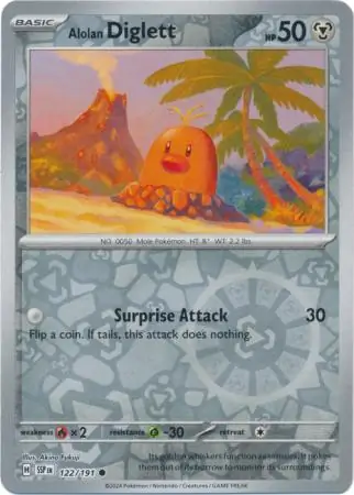 Alolan Diglett Reverse Holo