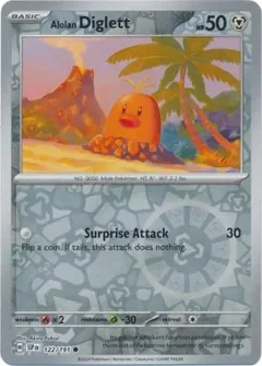 Alolan Diglett Reverse Holo 122