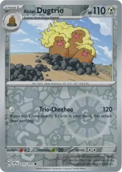 Alolan Dugtrio Reverse Holo 123