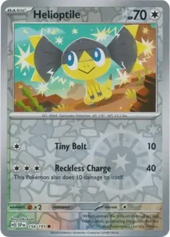 Helioptile Reverse Holo 154