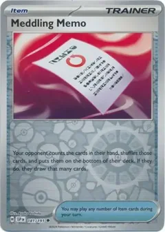 Meddling Memo Reverse Holo 181