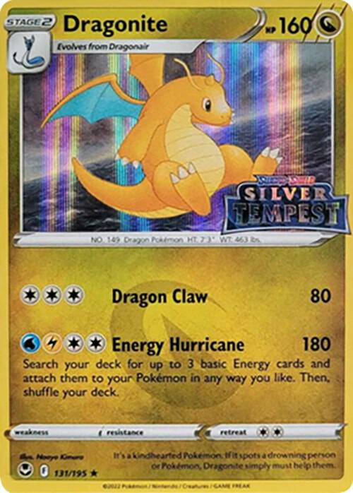 Dragonite Silver Tempest Stamped