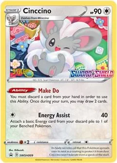 Cinccino Prerelease Staff SWSH009