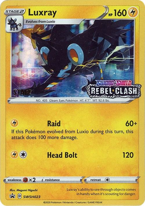 Luxray Prerelease Staff