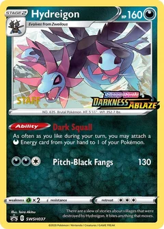 Hydreigon Prerelease Staff SWSH037