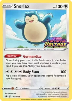 Snorlax Staff Prerelease SWSH068