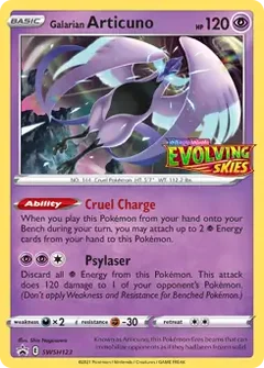 Galarian Articuno Prerelease SWSH123