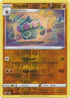 Claydol Reverse Holo 103