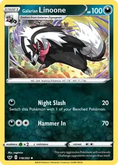 Galarian Linoone 118