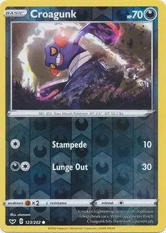 Croagunk Reverse Holo 123