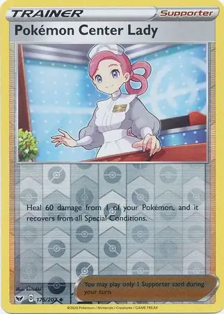 Pokemon Center Lady Reverse Holo