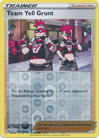 Team Yell Grunt Reverse Holo
