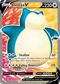 Full Art Snorlax V 197