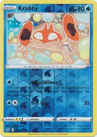 Krabby Reverse Holo
