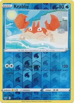 Krabby Reverse Holo 043