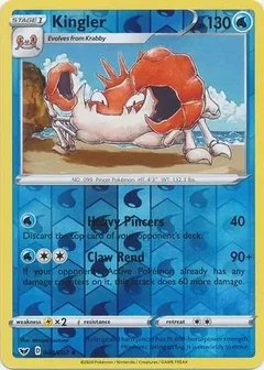 Kingler Reverse Holo 044