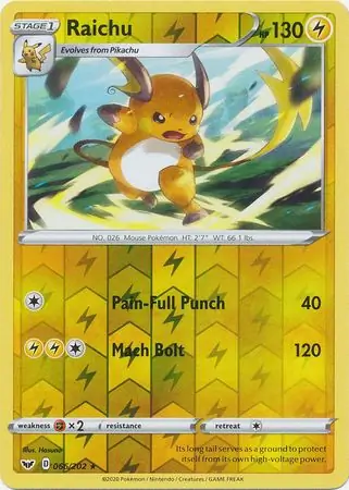 Raichu Reverse Holo