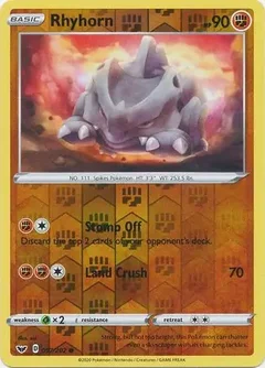 Rhyhorn Reverse Holo 097