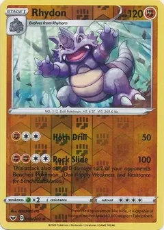 Rhydon Reverse Holo 098