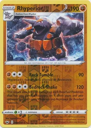 Rhyperior Reverse Holo