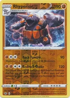 Rhyperior Reverse Holo 099