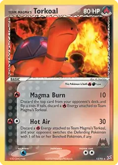 Team Magma's Torkoal Holo 12