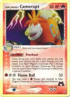 Team Magma's Camerupt Reverse Holo 19