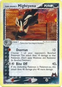 Team Magma's Mightyena Reverse Holo 21