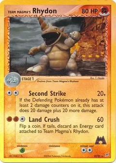 Team Magma's Rhydon Reverse Holo 22