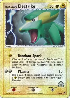 Team Aqua's Electrike Reverse Holo 27
