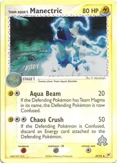 Team Aqua's Manectric Reverse Holo 29