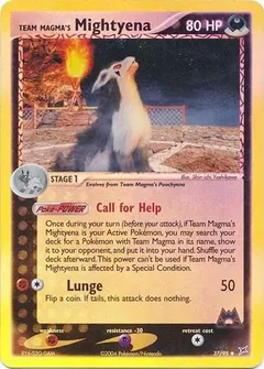 Team Magma's Mightyena Reverse Holo 37