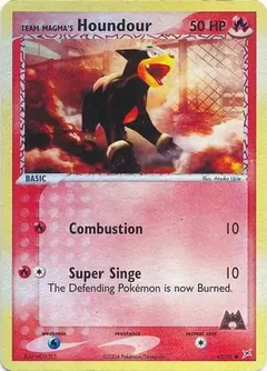 Team Magma's Houndour Reverse Holo 62