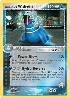 Team Aqua's Walrein Holo 6