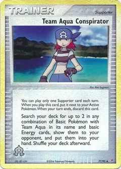 Team Aqua Conspirator Reverse Holo 77