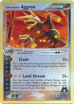 Team Magma's Aggron Reverse Holo 7