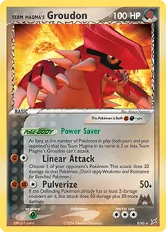 Team Magma's Groudon Holo 9