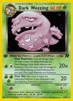 Dark Weezing Holo 14