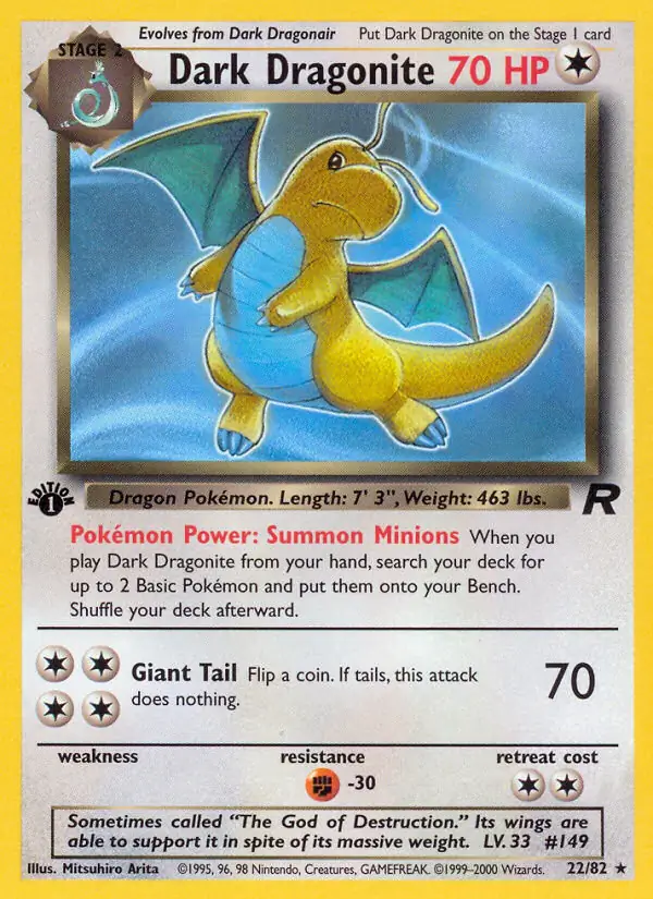 PokeDATA - Check current Pokemon card values for Dark Dragonite 22! PokeDATA - Check current Pokemon card values for Dark Dragonite 22!