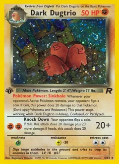 Dark Dugtrio Holo 6