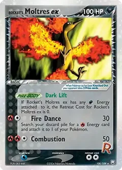 Rocket's Moltres ex 100