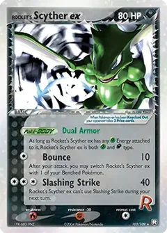 Rocket's Scyther ex 102