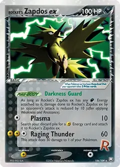 Rocket's Zapdos ex 106