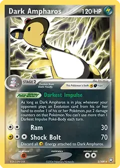 Dark Ampharos Holo 2