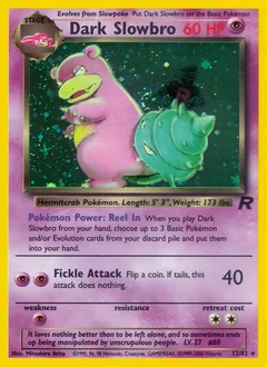 Dark Slowbro Holo 12