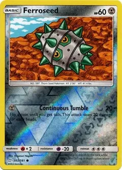 Ferroseed Reverse Holo 102