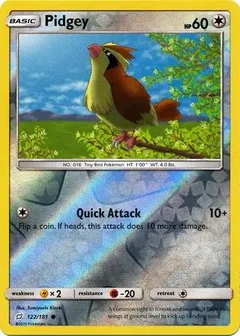 Pidgey Reverse Holo 122